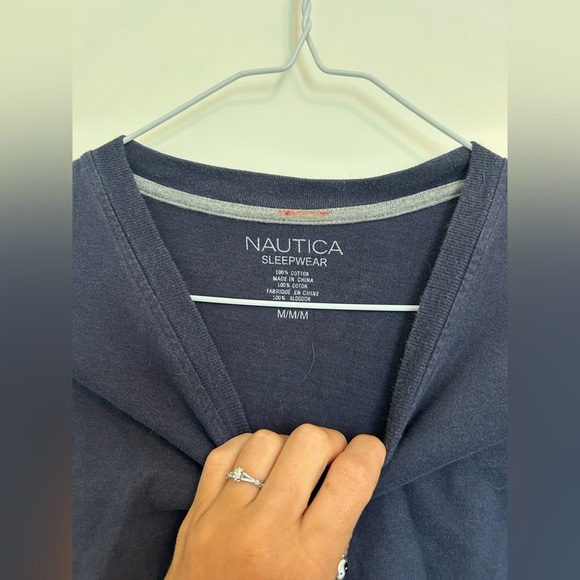 Nautica Men's Navy Long Sleeve Shirt - Picture 3 of 3